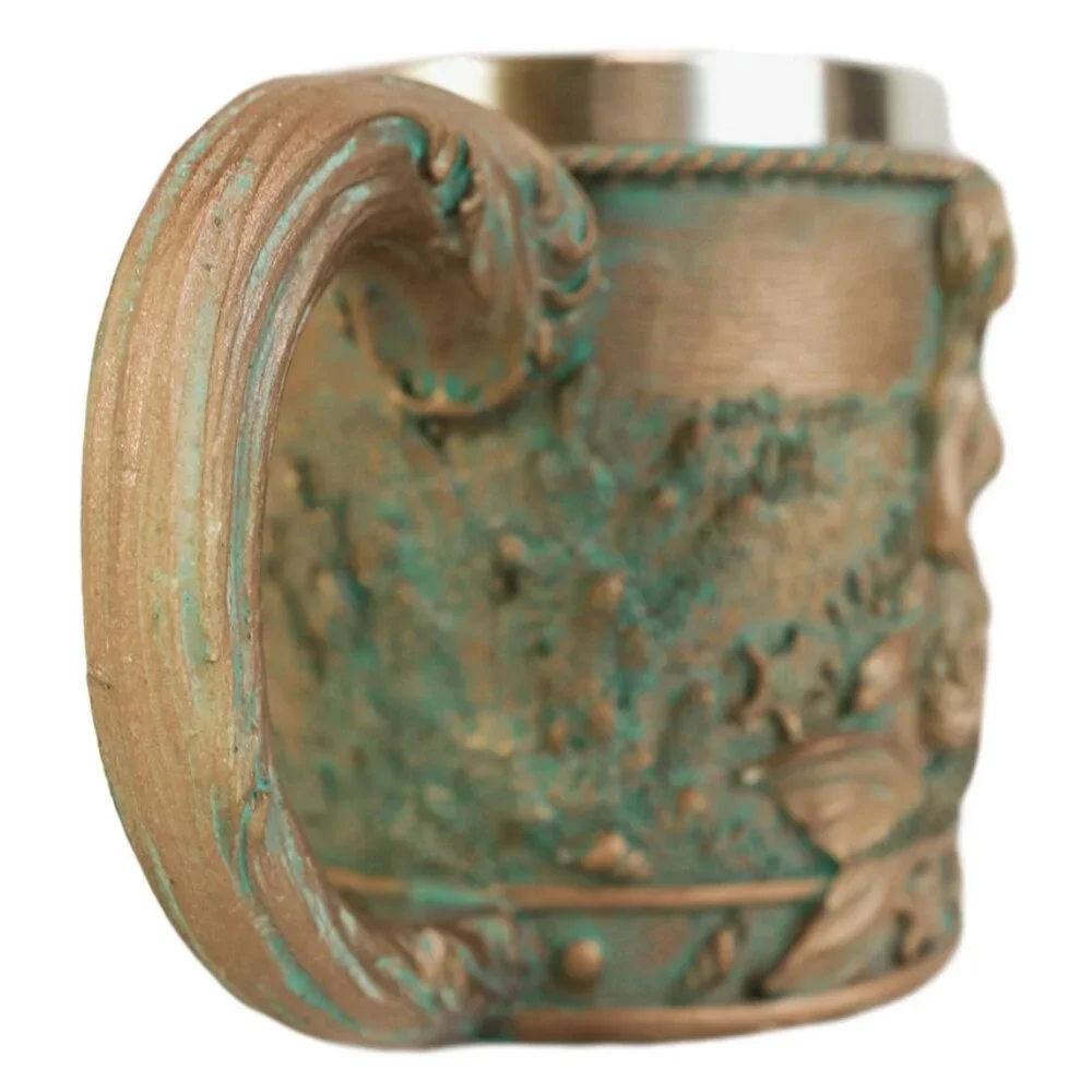 Rustic Nautical Ocean Coral Reef Mermaid With Seashells Coffee Tea Mug - Picture 4 of 7